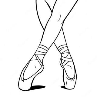 Ballerina In Pointe Skoene Inkleurblad 96416 35407