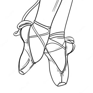 Ballerina In Pointe Skoene Inkleurblad 96416 35408