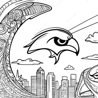 Seahawks Logo Inkleurblad 96490-35456