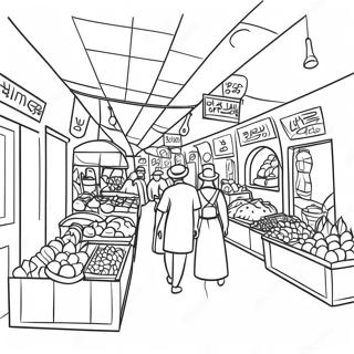 Kleurvolle Israeliese Mark Toneel Inkleurblad 96544-35506