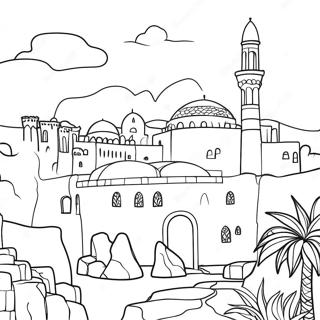 Historiese Terreine Van Israel Inkleurblad 96545-35510