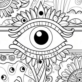 Evil Eye Inkleurblad 96644-35573