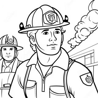 Dapper Brandweerman Loopbaan Inkleurblad 96827-35889