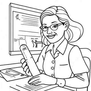 Dinamiese Onderwyser Loopbaan Inkleurblad 96829 35729