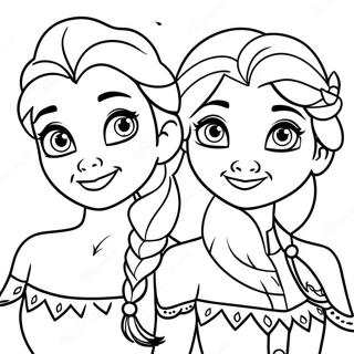 Frozen Susters Inkleurblad 97544-36441