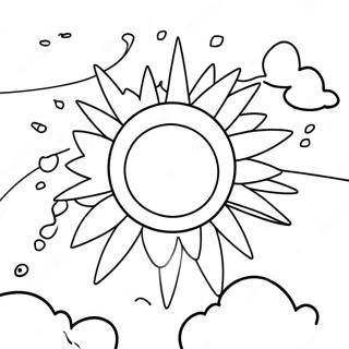 Sonige Blou Lug Inkleurblad 97621 36593