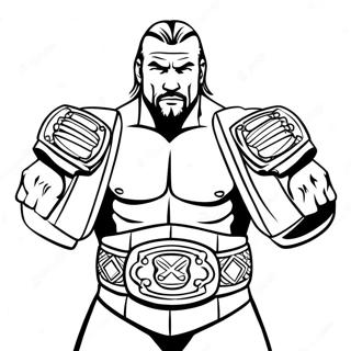 Epiese Triple H Wat Twee Belts Hou Inkleurblad 97701 36664