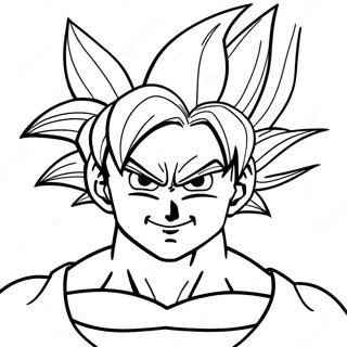 Goku In Super Saiyan Vorm Inkleurblad 97880-36837