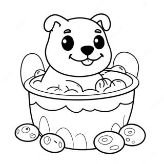 Puppie Konstruksie Inkleurbladsye