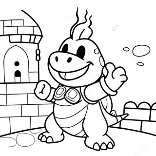 Bowser Jr In N Kleurryke Kasteel Inkleurblad 98086-36998