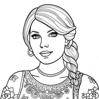 Taylor Swift Folklore Inkleurblad 98341-37193