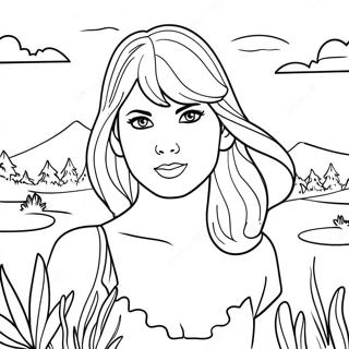 Taylor Swift Folklore Inkleurbladsye