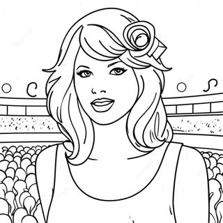 Taylor Swift Praat Nou Inkleurbladsye