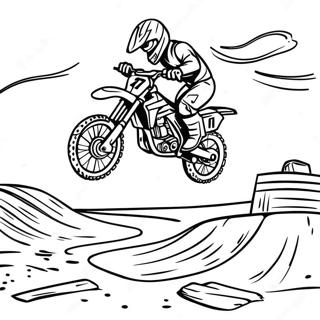 Supercross Grondfiets Inkleurbladsye