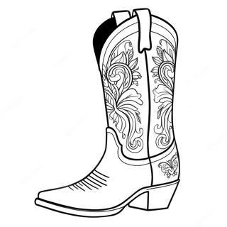 Pragtige Cowboy Stiefel Inkleurblad 98573-37377