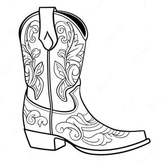 Pragtige Cowboy Stiefel Inkleurblad 98573 37380