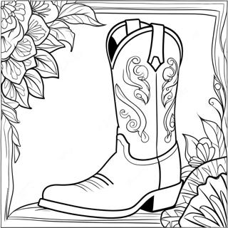 Westerse Cowboy Stiefel Inkleurblad 98574 37381