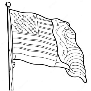 Patriotiese Amerikaanse Vlag Inkleurblad 98625-37418