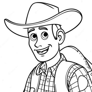 Woody Met Sy Cowboyhoed Inkleurblad 9864-57