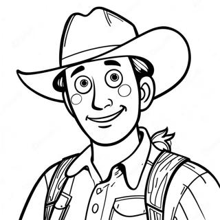 Woody Met Sy Cowboyhoed Inkleurblad 9864-58