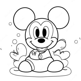 Mickey Mouse Verjaardag Inkleurblad 98777-37535