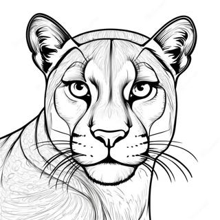 Realistiese Koei Portret Inkleurblad 98884 37631