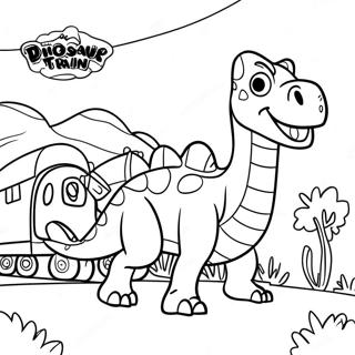 Dinosourus Trein Inkleurblad 98905-37635