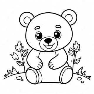 Speelse Baba Beer Inkleurblad 99576-38360